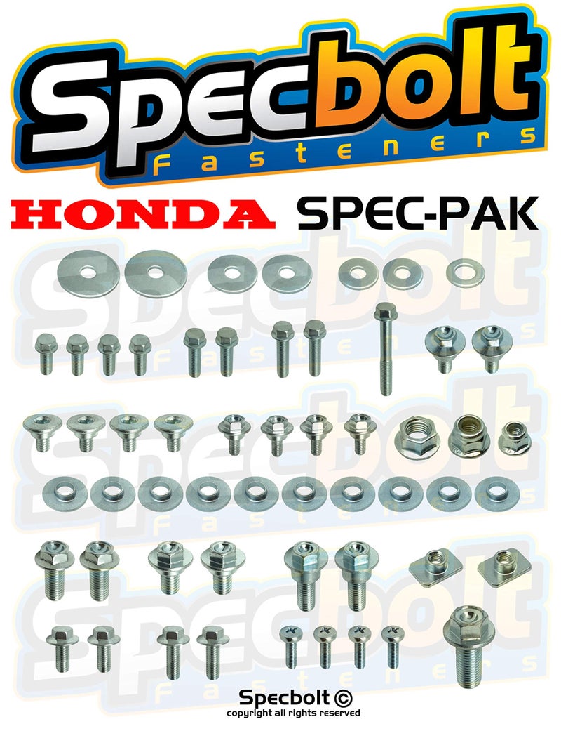 Specbolt Fasteners Brand Spec-Pak fits CR CRF Fastener Kit CR125 CR250 CR500 CRF150 CRF250 CFR450 1996 to Current. XR XL CRF-F - Image 2